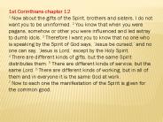 1st Corinthians chapter 12