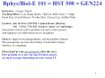 Bphys/Biol-E%20101%20=%20HST%20508%20=%20GEN224 PowerPoint PPT Presentation