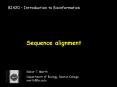 Sequence%20alignment PowerPoint PPT Presentation