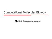 Computational Molecular Biology