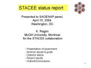 STACEE status report
