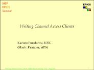 Writing Channel Access Clients