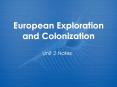 European Exploration and Colonization PowerPoint PPT Presentation