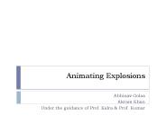 Animating Explosions