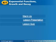 Exponential Functions,