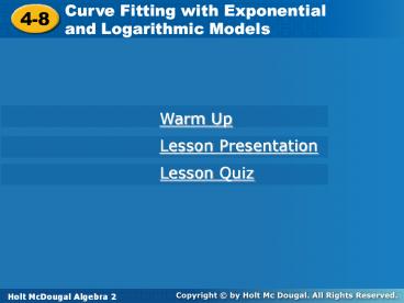 Curve Fitting with Exponential