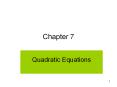Quadratic Equations PowerPoint PPT Presentation
