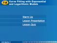 Curve Fitting with Exponential PowerPoint PPT Presentation
