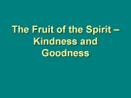The Fruit of the Spirit 