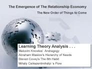 The Emergence of The Relationship Economy