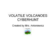 VOLATILE VOLCANOES CYBERHUNT