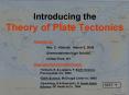 Introducing the Theory of Plate Tectonics PowerPoint PPT Presentation