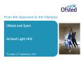 From the classroom to the Olympics PowerPoint PPT Presentation