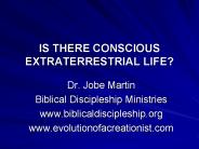IS THERE CONSCIOUS EXTRATERRESTRIAL LIFE?