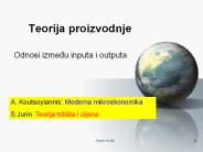 Teorija proizvodnje