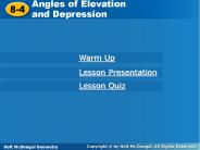 Angles of Elevation