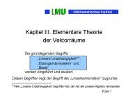 Kapitel III. Elementare Theorie