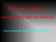 Histoire du cin
