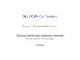 MAE 5350: Gas Turbines PowerPoint PPT Presentation