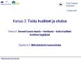 Kursus 3: Toidu kvaliteet ja ohutus  Teema 6: Seosed looma heaolu  PowerPoint PPT Presentation