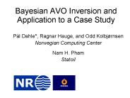 Bayesian AVO Inversion and Application to a Case Study