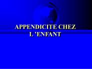 APPENDICITE CHEZ L