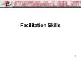 Facilitation Skills PowerPoint PPT Presentation