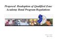 Proposed Readoption of Qualified Zone Academy Bond Program Regulations PowerPoint PPT Presentation
