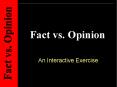 Fact vs. Opinion PowerPoint PPT Presentation