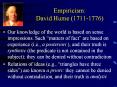 Empiricism: David Hume (1711-1776) PowerPoint PPT Presentation