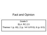 Fact and Opinion