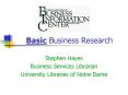 Basic Business Research PowerPoint PPT Presentation