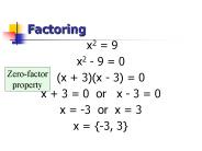 Factoring