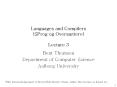 Languages and Compilers (SProg og Overs PowerPoint PPT Presentation