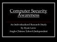 Computer Security Awareness PowerPoint PPT Presentation