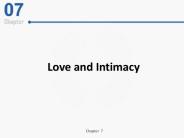 Love and Intimacy