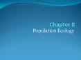 Population Ecology PowerPoint PPT Presentation