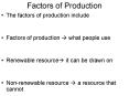 Factors of Production PowerPoint PPT Presentation