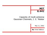 Capacity of multi-antenna Gaussian Channels, I. E. Telatar