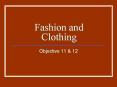 Fashion and Clothing PowerPoint PPT Presentation