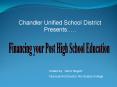 Financing Post High School Education PowerPoint PPT Presentation
