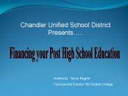 Financing Post High School Education