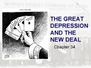 THE GREAT DEPRESSION AND THE NEW DEAL