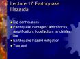 Lecture 17 Earthquake Hazards PowerPoint PPT Presentation