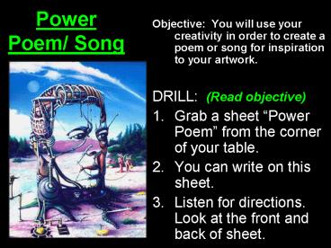 Power Poem/ Song