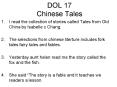 DOL 17 Chinese Tales PowerPoint PPT Presentation