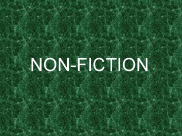 NON-FICTION