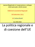 La politica regionale e di coesione dell PowerPoint PPT Presentation