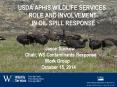 USDA APHIS WILDLIFE SERVICES       ROLE AND INVOLVEMENT        IN OIL SPILL RESPONSE                 Jason Suckow       Chair, WS Contaminants Response                Work Group PowerPoint PPT Presentation