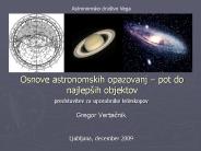 Osnove astronomskih opazovanj 